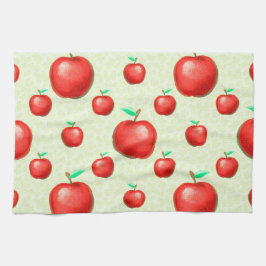 Linge De Cuisine Élégant Motif pomme Honeycomb Arrière - plan |