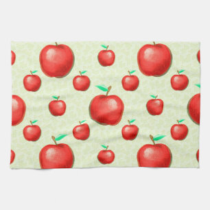 Linge De Cuisine Élégant Motif pomme Honeycomb Arrière - plan