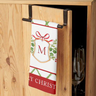 Linge De Cuisine Élégante crête avec vacances initiales