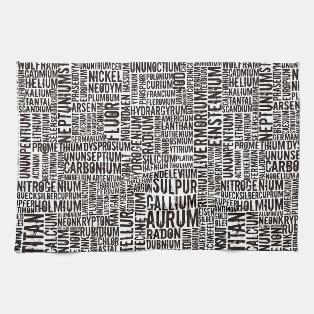 Linge De Cuisine Éléments chimiques (Horizontal)