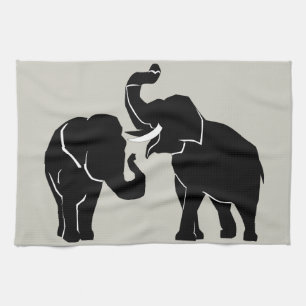 Linge De Cuisine Eléphants -