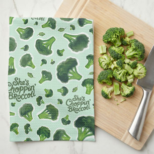 Linge De Cuisine Elle coupe du brocoli Humour Génération X Nouveaut