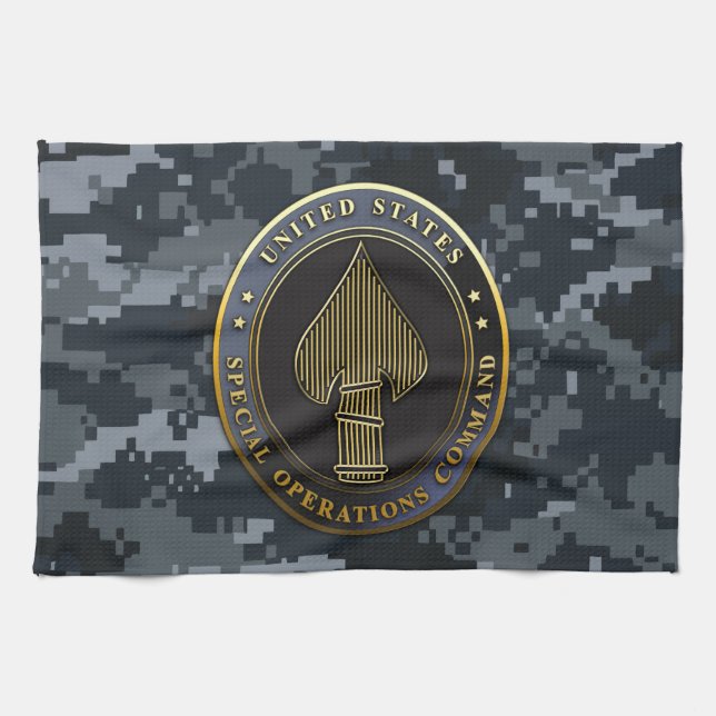 Linge De Cuisine Emblème USSOCOM (Horizontal)