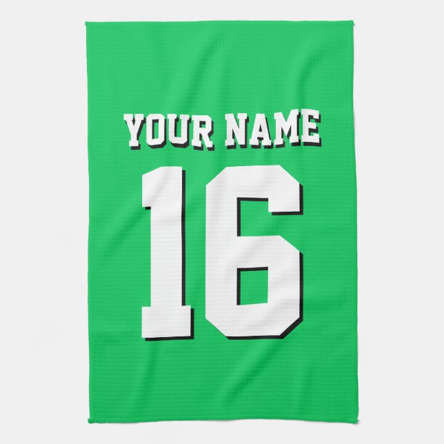 Linge De Cuisine Emerald Green Sports Jersey Team Jersey (Vertical)