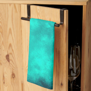 Linge De Cuisine Émeraude effet nuage Tea Towel
