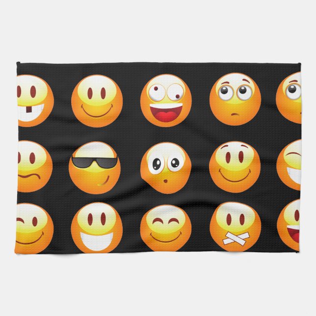 Linge De Cuisine emojis noir (Horizontal)