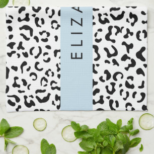 Linge De Cuisine Empreinte de léopard, Spots, Noir Et Blanc, Votre