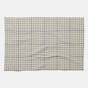 Linge De Cuisine En vichy Plaid Motif violet ivoire