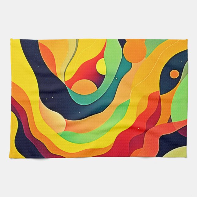 Linge De Cuisine Énergie d'onde dynamique (Horizontal)