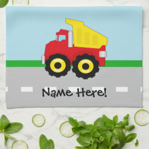 Linge De Cuisine Enfants garçons Construction camion