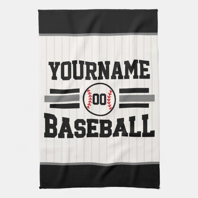 Linge De Cuisine Équipe de joueurs de baseball rétro personnalisés  (Vertical)