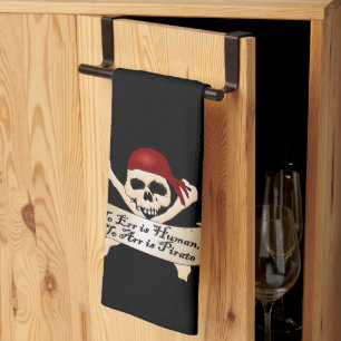 Linge De Cuisine Err est humain, Arr est pirate