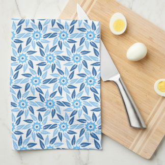 Linge De Cuisine Espiral Floral Azul