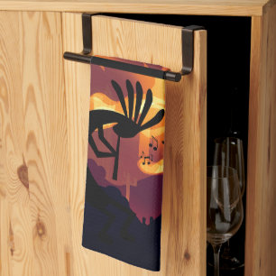 Linge De Cuisine Esprit du désert de Kokopelli Coucher du soleil