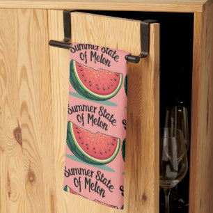 Linge De Cuisine État estival de Melon Retro Fruit Art