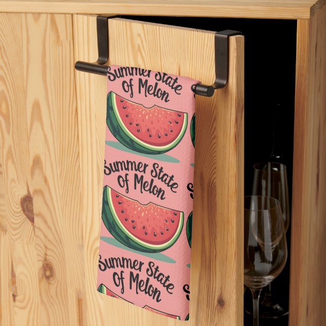 Linge De Cuisine État estival de Melon Retro Fruit Art (Pliage en tiers)
