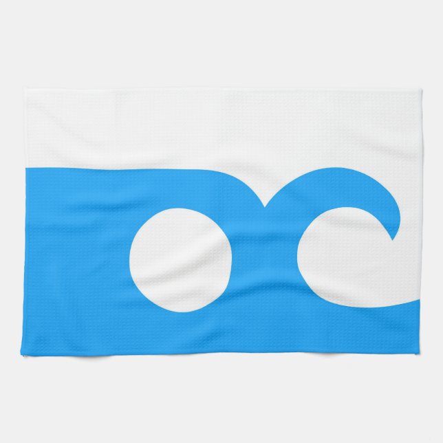 Linge De Cuisine état uni par drapeau Amérique le Maryland de ville (Horizontal)