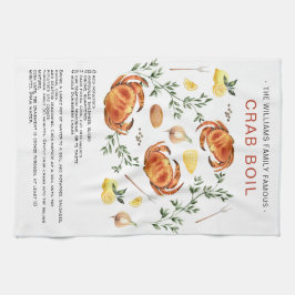 Linge De Cuisine Été Crabe boule | Recette Heirloom Tea Towel