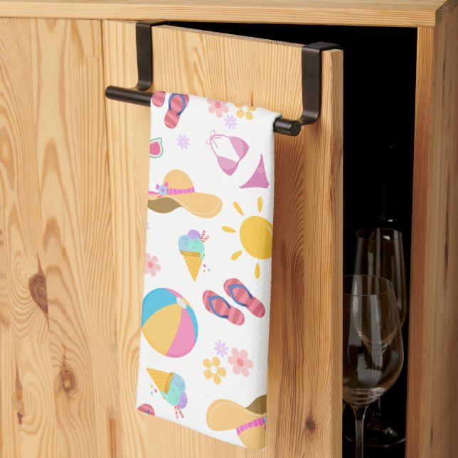 Linge De Cuisine Été ensoleillé (Pliage en tiers)