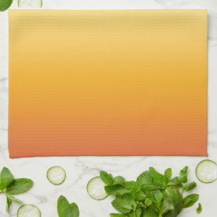 Linge De Cuisine Été Tropical Dégradé Orange Lemon Lime Ombre