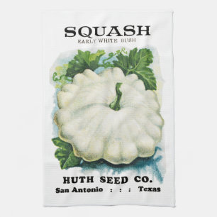 Linge De Cuisine Étiquette de paquet de graine de courge