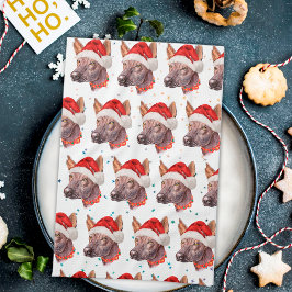 Linge De Cuisine Étoiles de Noël de la race de chien nu mexicain