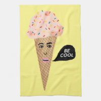 ÊTRE COOL cône de crème glacée rose