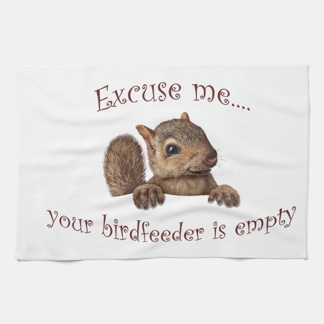 Linge De Cuisine Excusez-moi...votre chargeur d'oiseaux est vide (Horizontal)