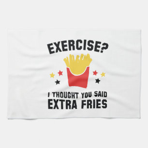 Linge De Cuisine Exercice ? Je Pensais Que Tu As Dit Des Fries Supp