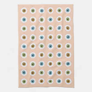 Linge De Cuisine Eyeball Motif Déplaisant Blooshot Halloween Yeux