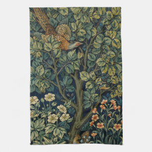 Linge De Cuisine Faisan d'arbre boisé William Morris