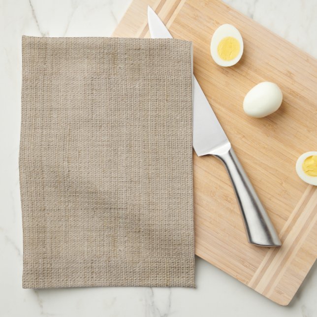 Linge De Cuisine Faites à votre propre toile de jute le rétro (Quart Plié)