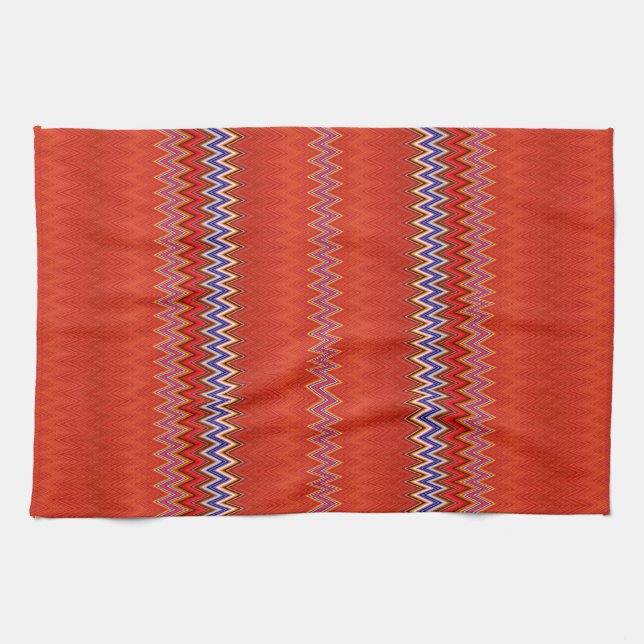 Linge De Cuisine Fall Delight Zigzag (Horizontal)