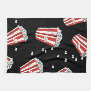 Linge De Cuisine Falling Popcorn Motif