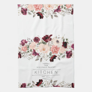 Linge De Cuisine Famille Florale Bourgogne