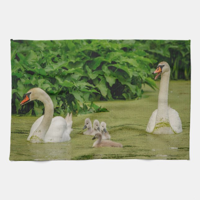 Linge De Cuisine Famille Swan (Horizontal)