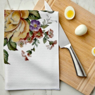 Linge De Cuisine Fantaisie florale 