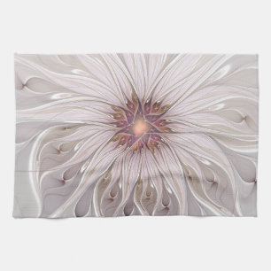 Linge De Cuisine Fantaisie florale, fleur pastel moderne abstraite