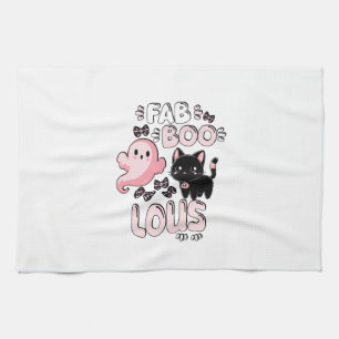 Linge De Cuisine Fantastique Chat Rose Fantôme drôle d'Halloween Fa