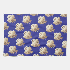 Linge De Cuisine Fantôme d'Halloween souriant