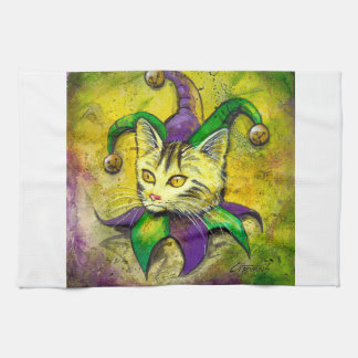 Linge De Cuisine Farceur Kitty de mardi gras par des brûlures de GG