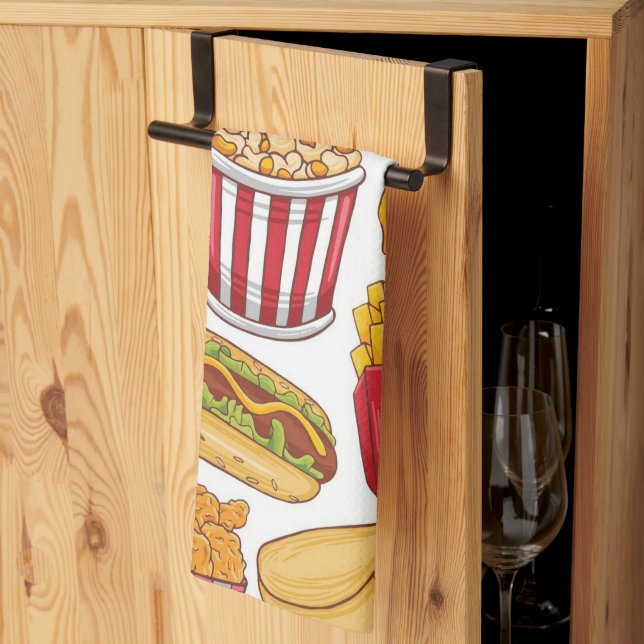 Linge De Cuisine Fast Food  (Pliage en tiers)