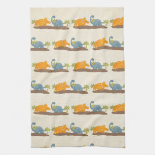 Linge De Cuisine Faune sauvage de Cute Dinosaure