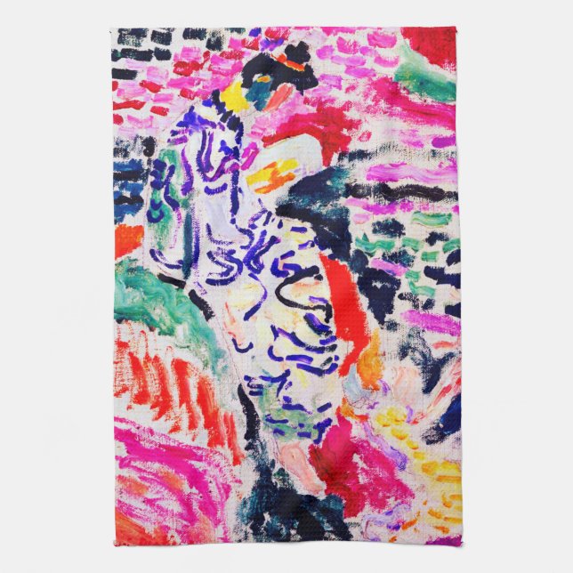 Linge De Cuisine Femme japonaise au bord de l'eau, Matisse (Vertical)