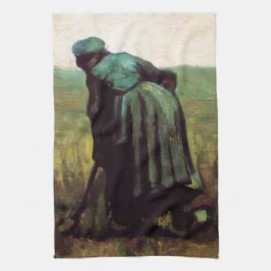 Linge De Cuisine Femme paysanne creuser par Vincent van Gogh