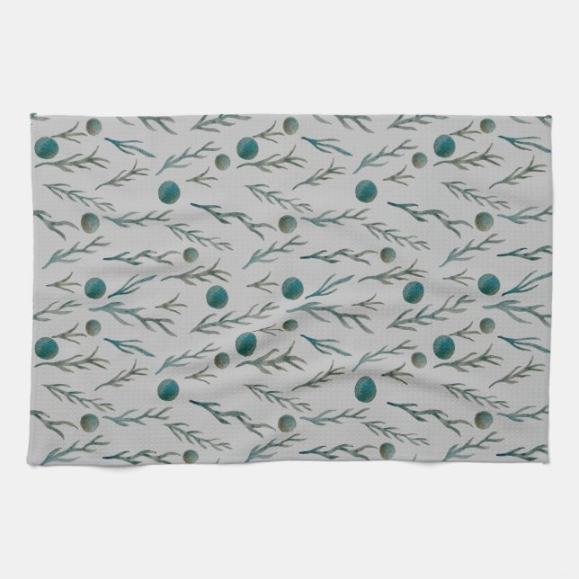 Linge De Cuisine Ferns & Dots (Horizontal)