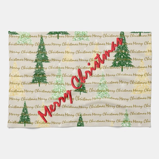 Linge De Cuisine Festive Christmas Luxury Christmas Trees (Horizontal)