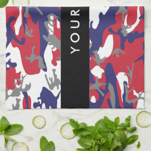 Linge De Cuisine Fête de l'Indépendance Camouflage Votre nom Person