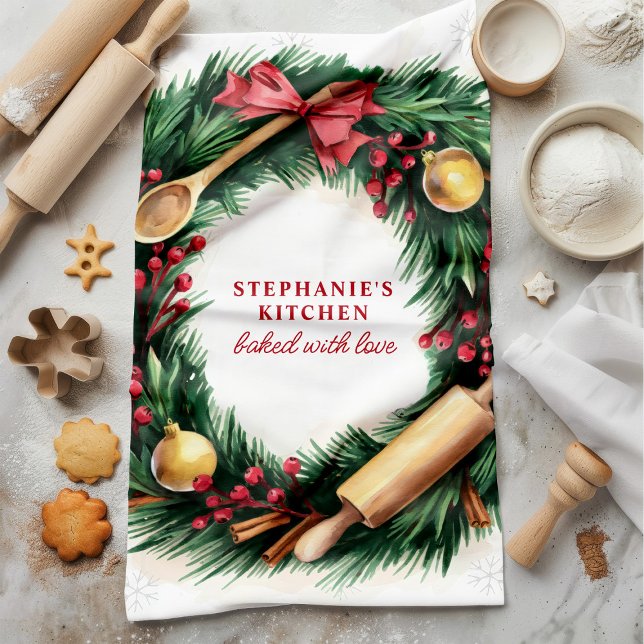 Linge De Cuisine Fêtes personnalisées de Noël (Créateur téléchargé)