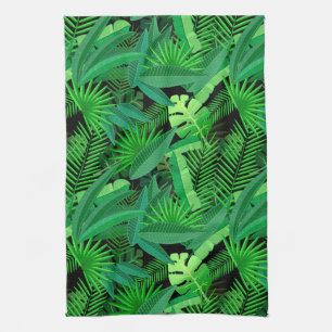 Linge De Cuisine Feuille de palmiers tropicaux